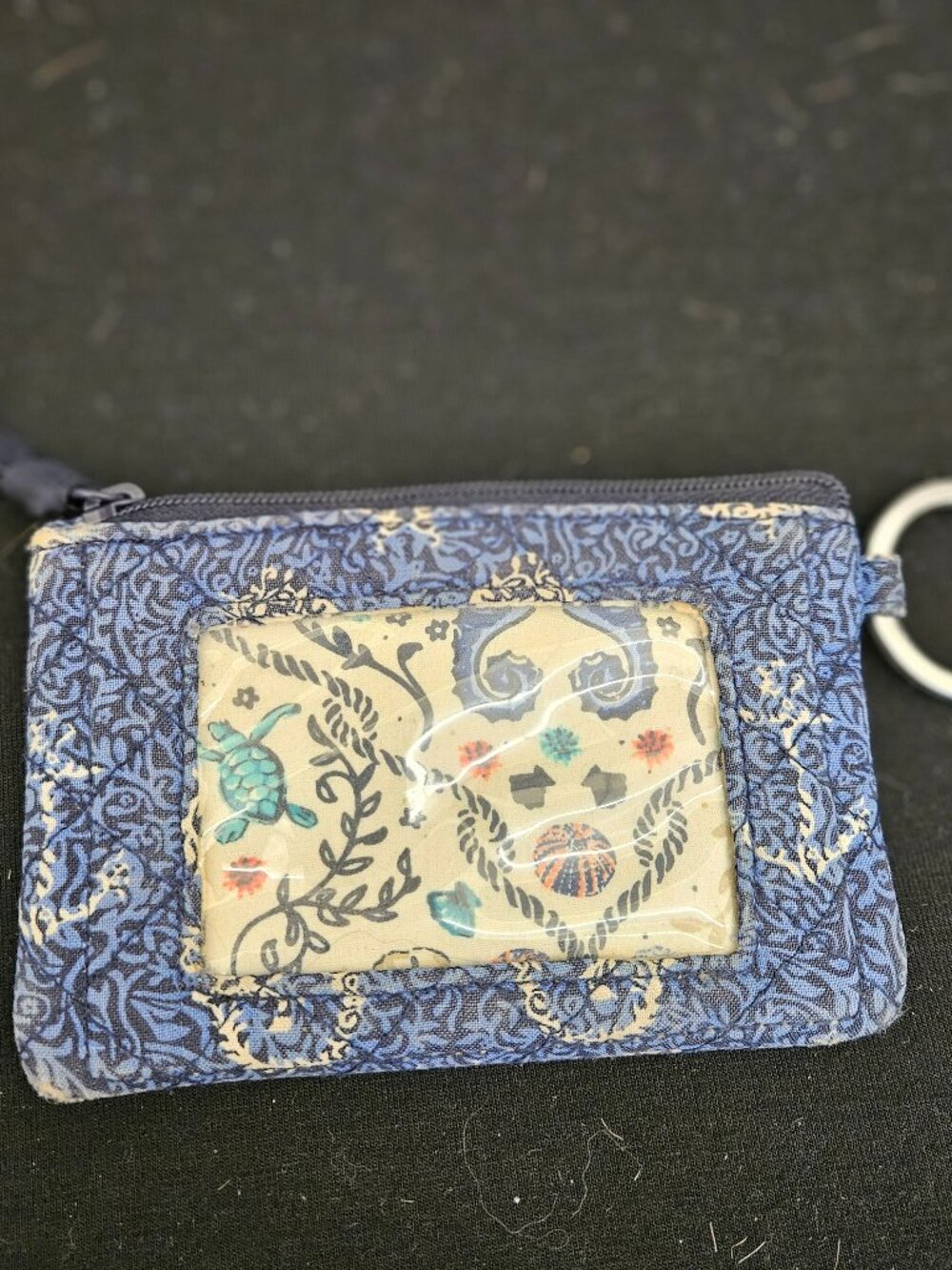 Vera Bradley nautical coin pouch